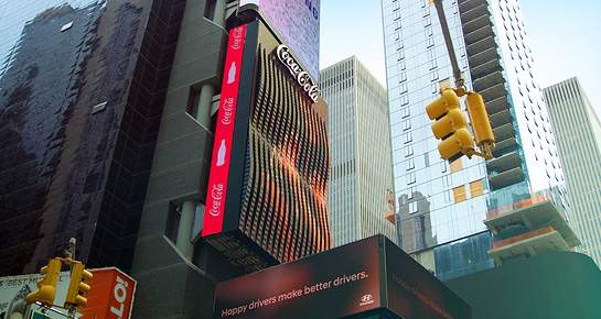 Times Square의 코카콜라 이미지